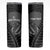 Custom New Zealand Silver Fern Rugby 2025 Skinny Tumbler Go Champions Aotearoa Maori Black