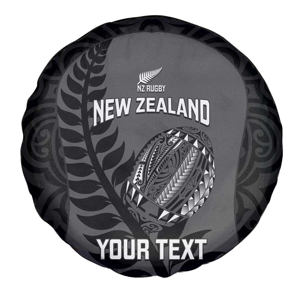 Custom New Zealand Silver Fern Rugby 2025 Spare Tire Cover Go Champions Aotearoa Maori Black LT14 - Polynesian Pride