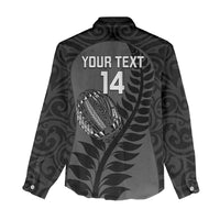 Custom New Zealand Silver Fern Rugby 2025 Women Casual Shirt Go Champions Aotearoa Maori Black LT14 - Polynesian Pride