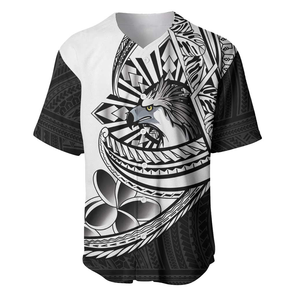 Philippines Eagle Sun Baseball Jersey Filipino Agila Polynesian Tattoo Black Color