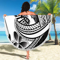 Philippines Eagle Sun Beach Blanket Filipino Agila Polynesian Tattoo Black Color