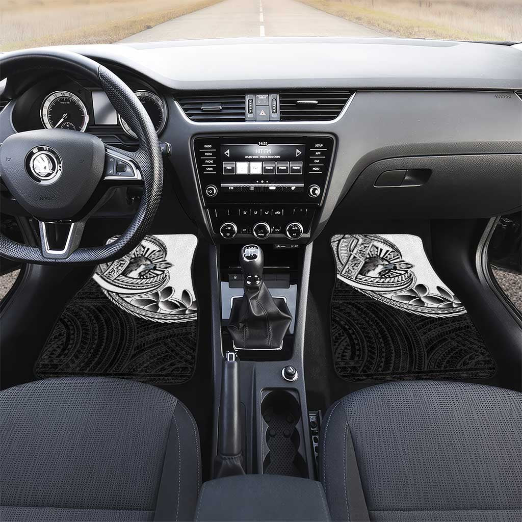 Philippines Eagle Sun Car Mats Filipino Agila Polynesian Tattoo Black Color