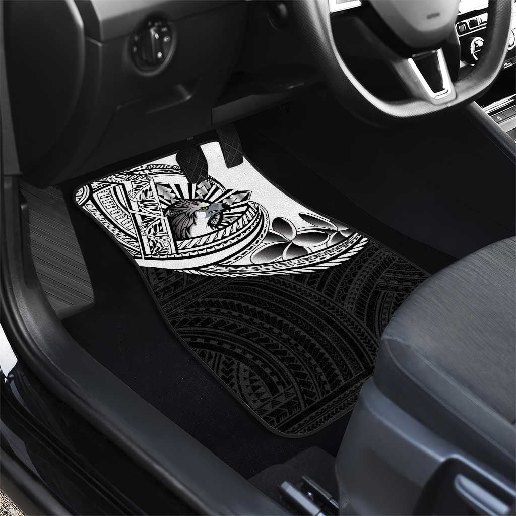 Philippines Eagle Sun Car Mats Filipino Agila Polynesian Tattoo Black Color