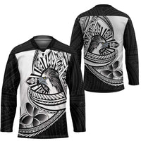 Philippines Eagle Sun Hockey Jersey Filipino Agila Polynesian Tattoo Black Color
