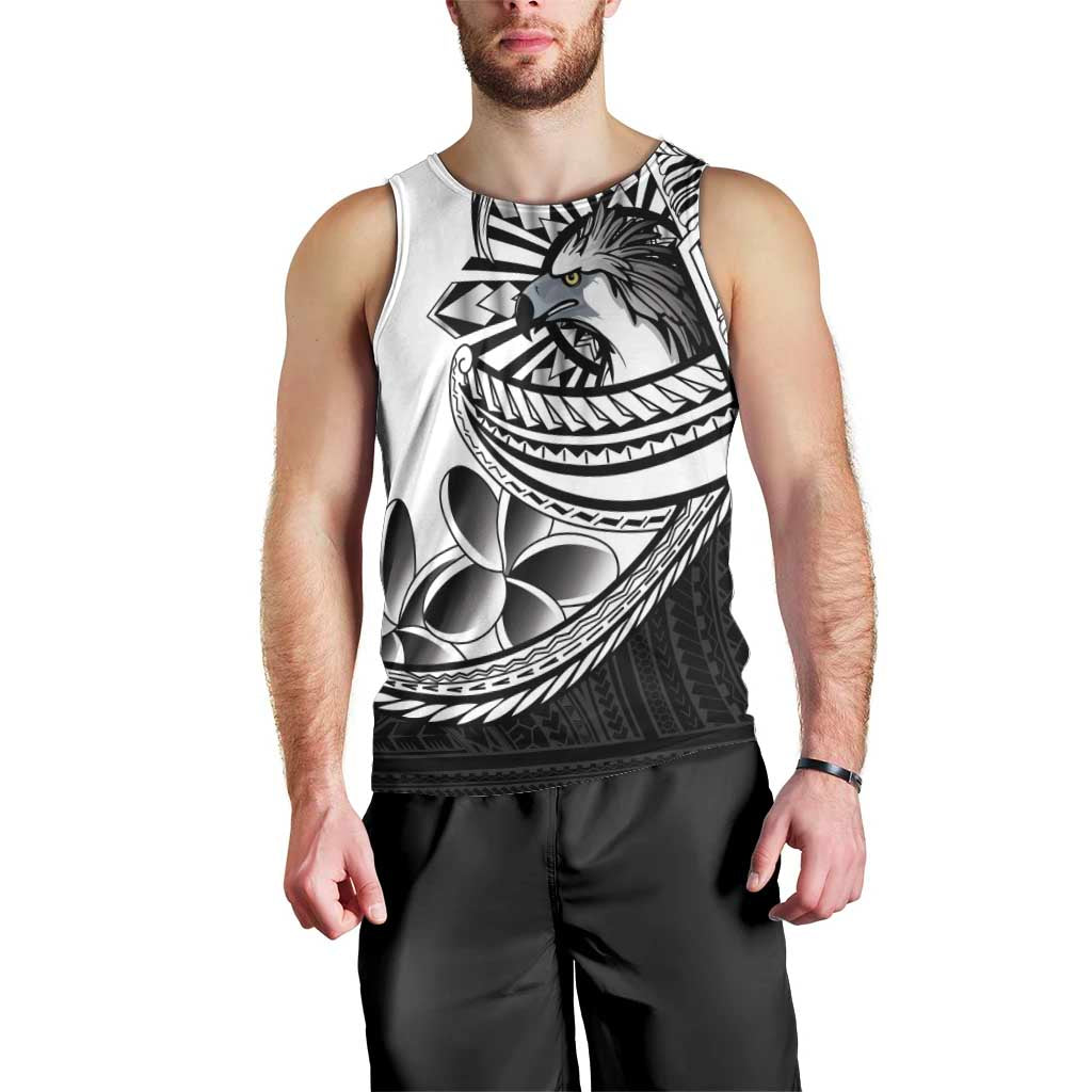 Philippines Eagle Sun Men Tank Top Filipino Agila Polynesian Tattoo Black Color