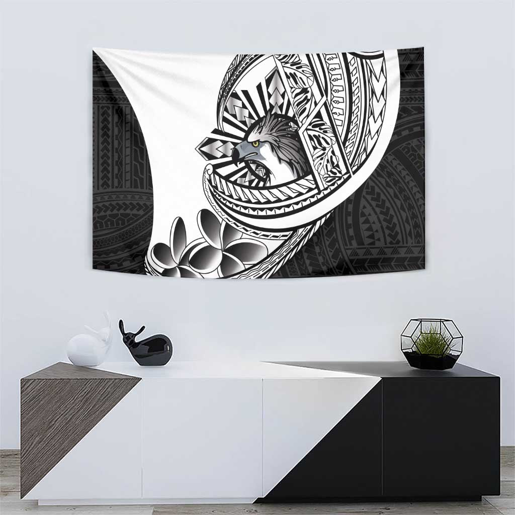 Philippines Eagle Sun Tapestry Filipino Agila Polynesian Tattoo Black Color