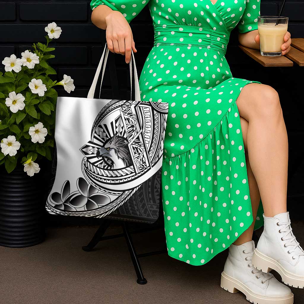 Philippines Eagle Sun Tote Bag Filipino Agila Polynesian Tattoo Black Color