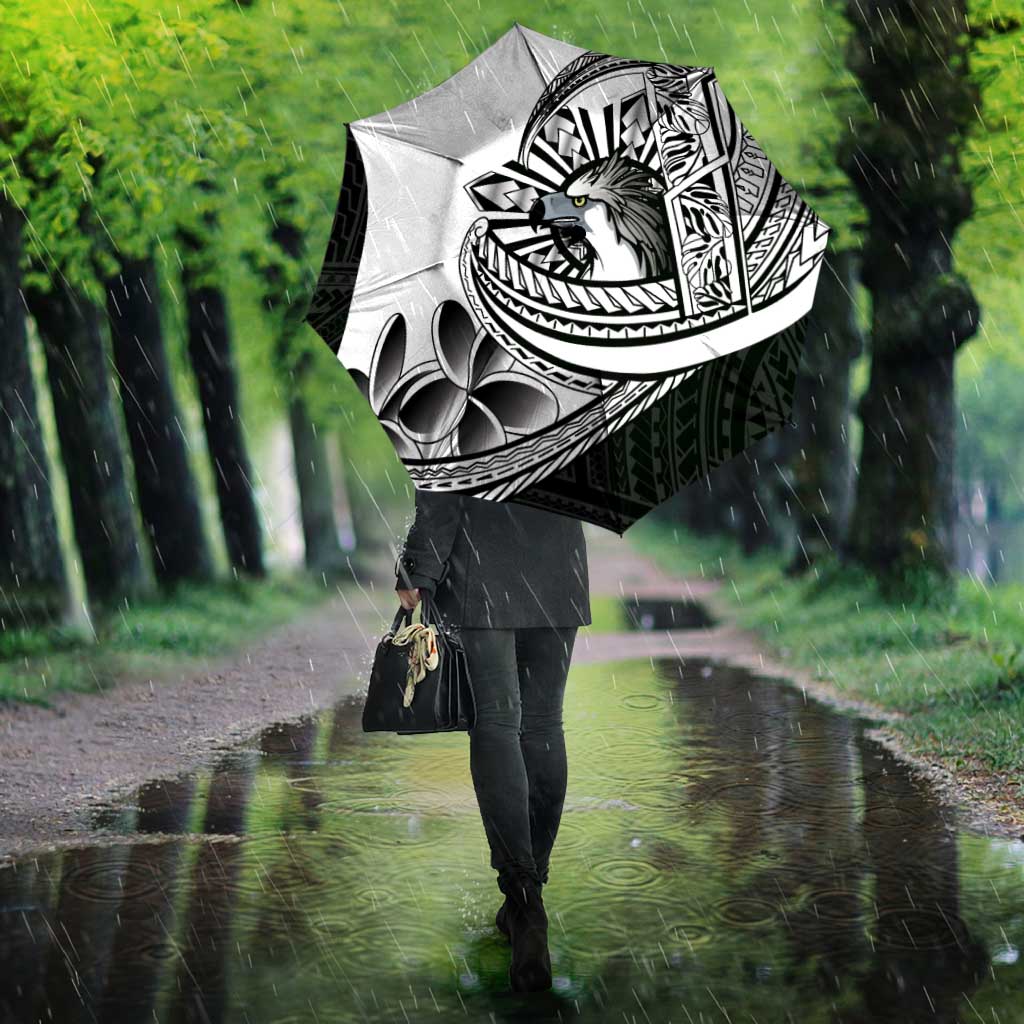 Philippines Eagle Sun Umbrella Filipino Agila Polynesian Tattoo Black Color