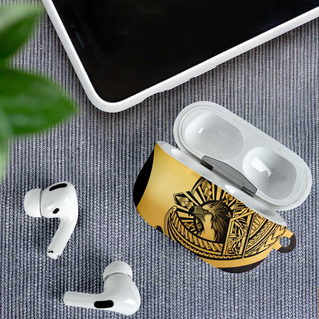Philippines Eagle Sun AirPods Case Filipino Agila Polynesian Tattoo Gold Color LT14 - Polynesian Pride