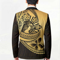 Philippines Eagle Sun Blazer Filipino Agila Polynesian Tattoo Gold Color
