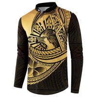 Philippines Eagle Sun Button Sweatshirt Filipino Agila Polynesian Tattoo Gold Color