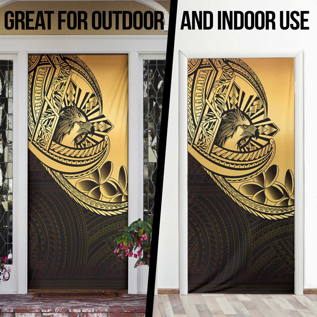 Philippines Eagle Sun Door Cover Filipino Agila Polynesian Tattoo Gold Color