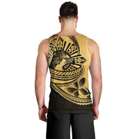 Philippines Eagle Sun Men Tank Top Filipino Agila Polynesian Tattoo Gold Color