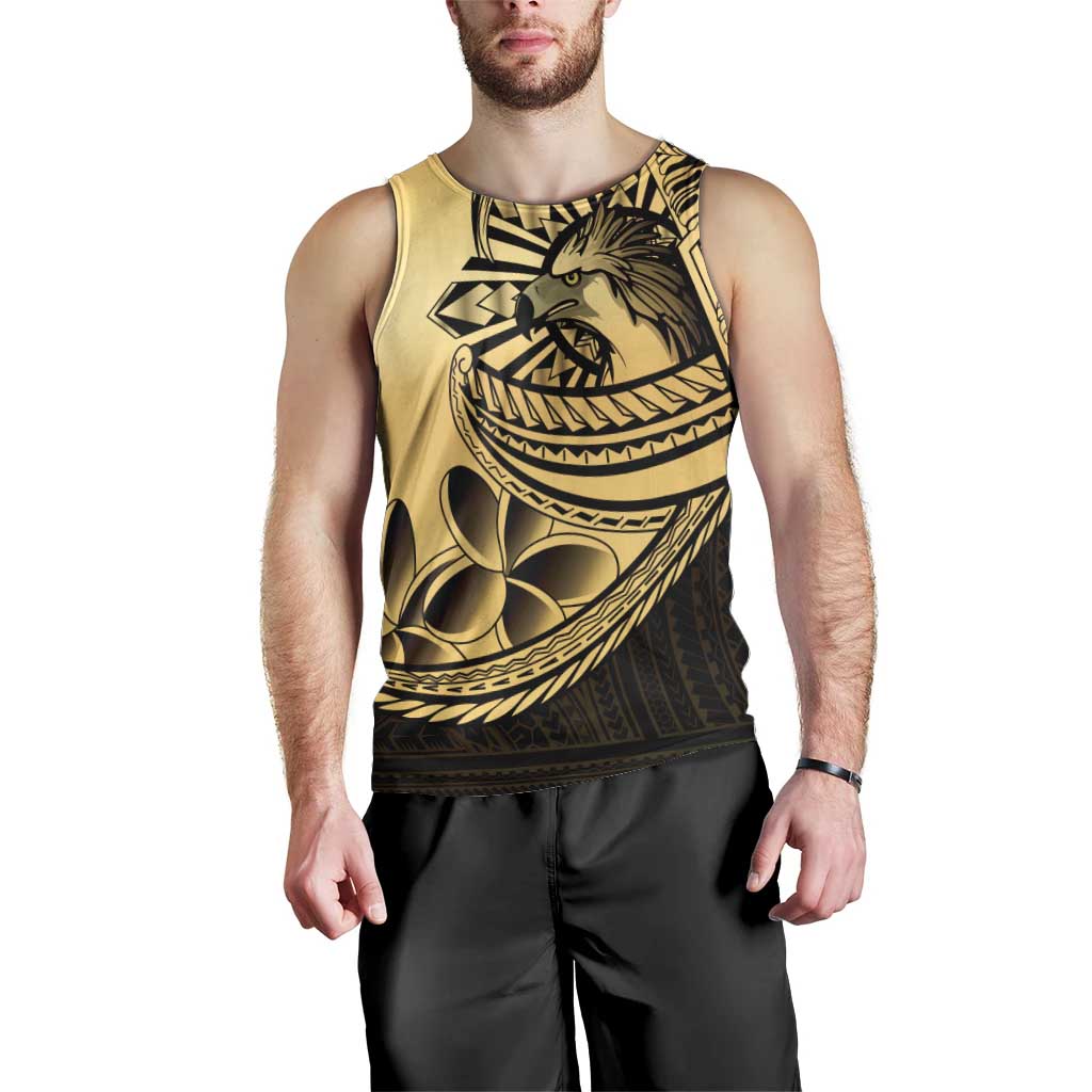 Philippines Eagle Sun Men Tank Top Filipino Agila Polynesian Tattoo Gold Color