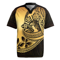 Philippines Eagle Sun Rugby Jersey Filipino Agila Polynesian Tattoo Gold Color