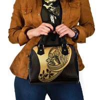 Philippines Eagle Sun Shoulder Handbag Filipino Agila Polynesian Tattoo Gold Color
