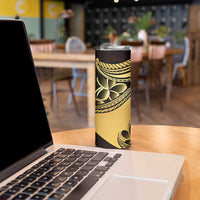 Philippines Eagle Sun Skinny Tumbler Filipino Agila Polynesian Tattoo Gold Color