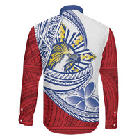 Philippines Eagle Sun Family Matching Puletasi and Hawaiian Shirt Filipino Agila Polynesian Tattoo Flag Color LT14 - Polynesian Pride