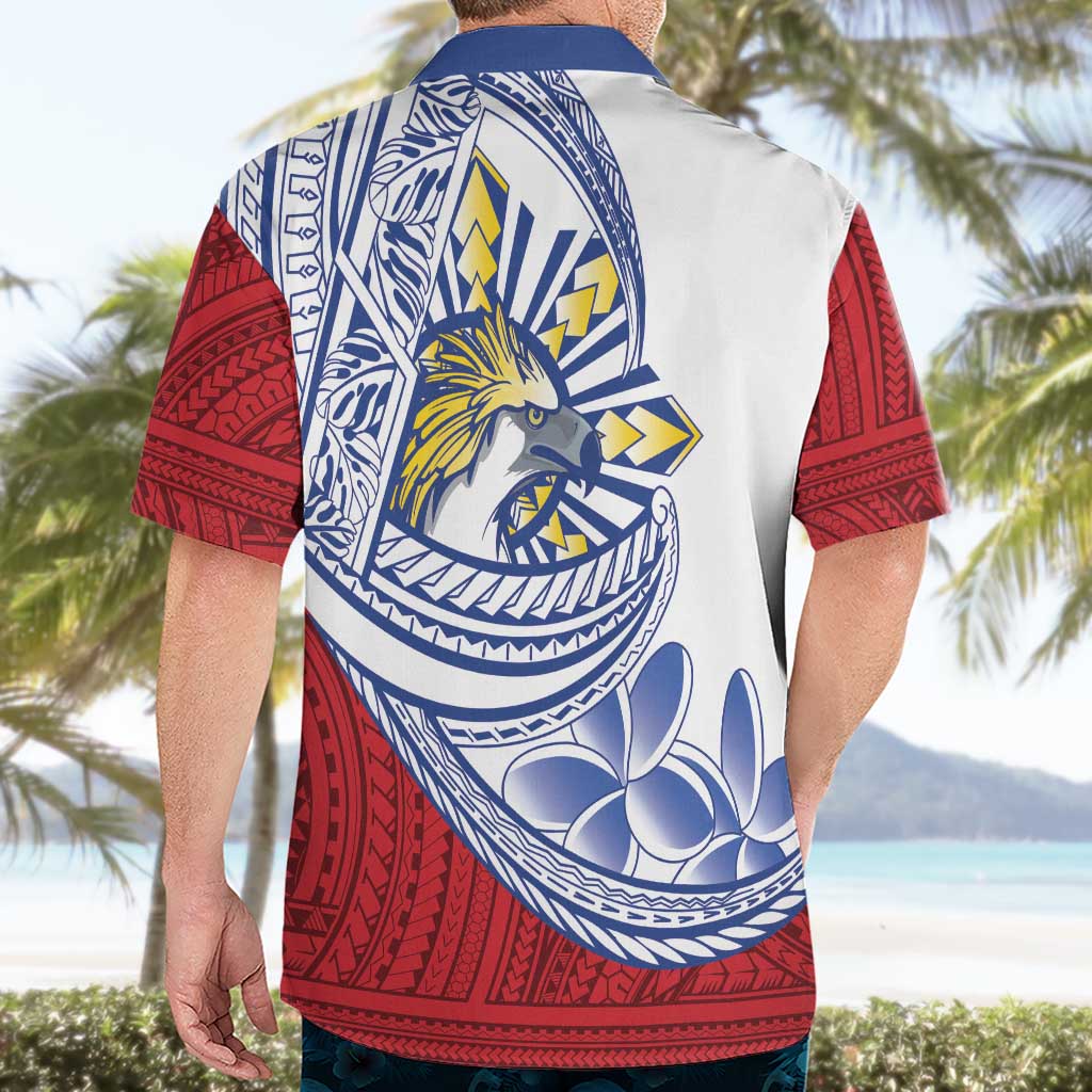 Philippines Eagle Sun Hawaiian Shirt Filipino Agila Polynesian Tattoo Flag Color LT14 - Polynesian Pride