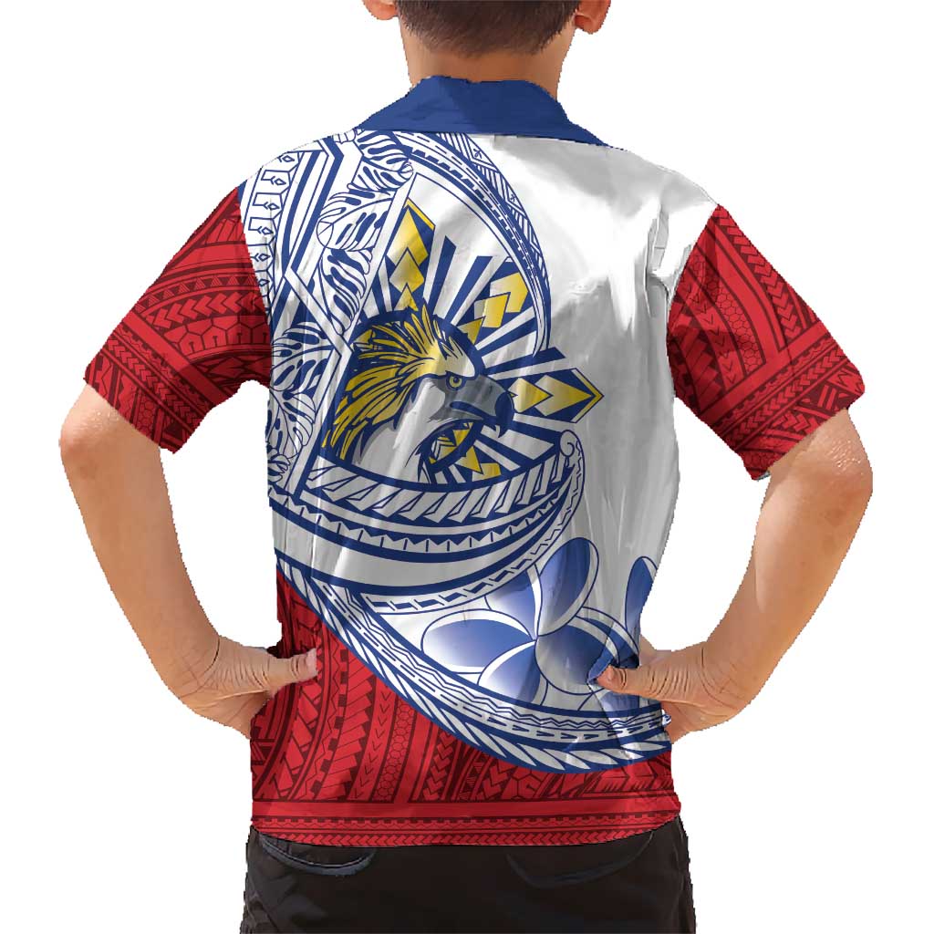 Philippines Eagle Sun Hawaiian Shirt Filipino Agila Polynesian Tattoo Flag Color LT14 - Polynesian Pride