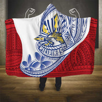 Philippines Eagle Sun Hooded Blanket Filipino Agila Polynesian Tattoo Flag Color