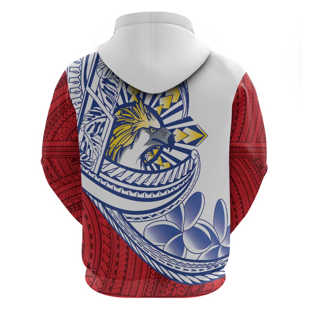 Philippines Eagle Sun Hoodie Filipino Agila Polynesian Tattoo Flag Color