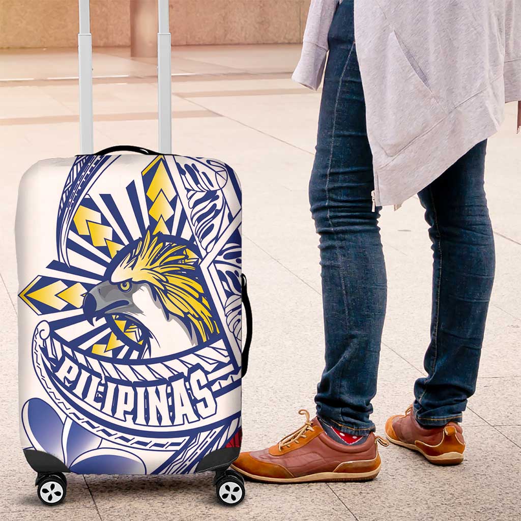 Philippines Eagle Sun Luggage Cover Filipino Agila Polynesian Tattoo Flag Color