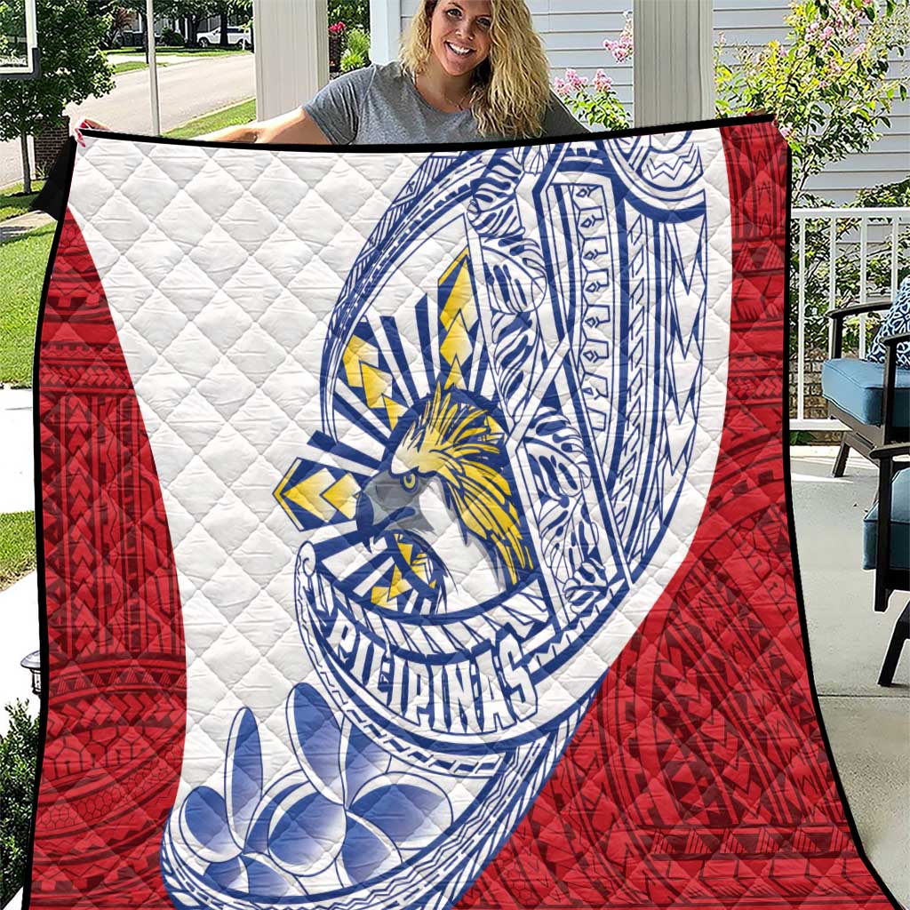 Philippines Eagle Sun Quilt Filipino Agila Polynesian Tattoo Flag Color