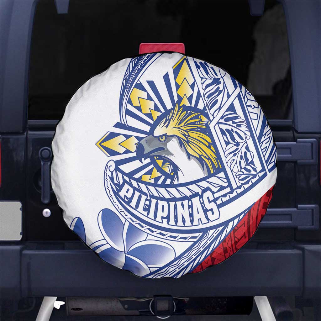 Philippines Eagle Sun Spare Tire Cover Filipino Agila Polynesian Tattoo Flag Color