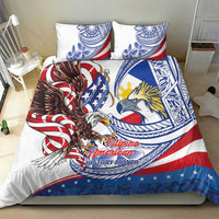 Filipino American History Month Bedding Set Philippines Agila USA Eagle Mix Flag