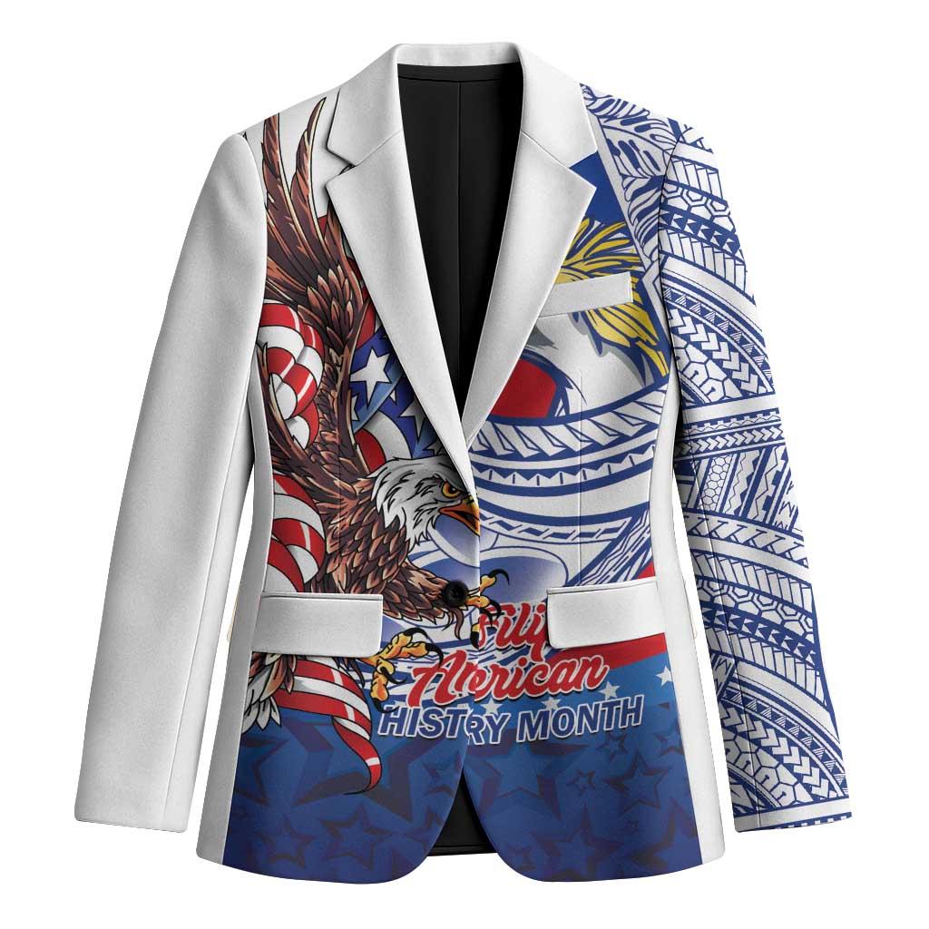 Filipino American History Month Blazer Philippines Agila USA Eagle Mix Flag