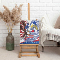 Filipino American History Month Canvas Wall Art Philippines Agila USA Eagle Mix Flag