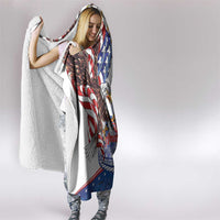Filipino American History Month Hooded Blanket Philippines Agila USA Eagle Mix Flag