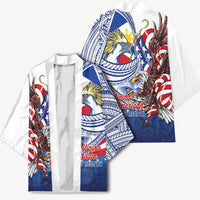 Filipino American History Month Kimono Philippines Agila USA Eagle Mix Flag