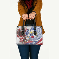 Filipino American History Month Leather Bag Philippines Agila USA Eagle Mix Flag