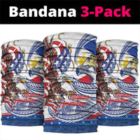 Filipino American History Month Neck Gaiter Philippines Agila USA Eagle Mix Flag