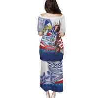 Filipino American History Month Puletasi Philippines Agila USA Eagle Mix Flag