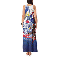 Filipino American History Month Tank Maxi Dress Philippines Agila USA Eagle Mix Flag