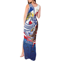 Filipino American History Month Tank Maxi Dress Philippines Agila USA Eagle Mix Flag