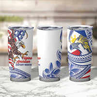 Filipino American History Month Tumbler Cup Philippines Agila USA Eagle Mix Flag