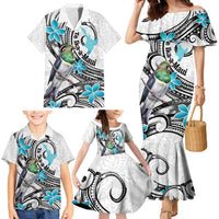 Aotearoa Te Ika-a-Maui Family Matching Mermaid Dress and Hawaiian Shirt South Island Kekeru Maori Koru LT14 - Polynesian Pride