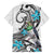 Aotearoa Te Ika-a-Maui Family Matching Off Shoulder Short Dress and Hawaiian Shirt South Island Kekeru Maori Koru