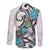 Aotearoa Te Ika-a-Maui Family Matching Off Shoulder Short Dress and Hawaiian Shirt South Island Kekeru Maori Koru