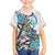 Aotearoa Te Ika-a-Maui Family Matching Off Shoulder Short Dress and Hawaiian Shirt South Island Kekeru Maori Koru