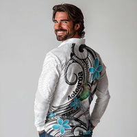 Aotearoa Te Ika-a-Maui Long Sleeve Polo Shirt South Island Kekeru Maori Koru