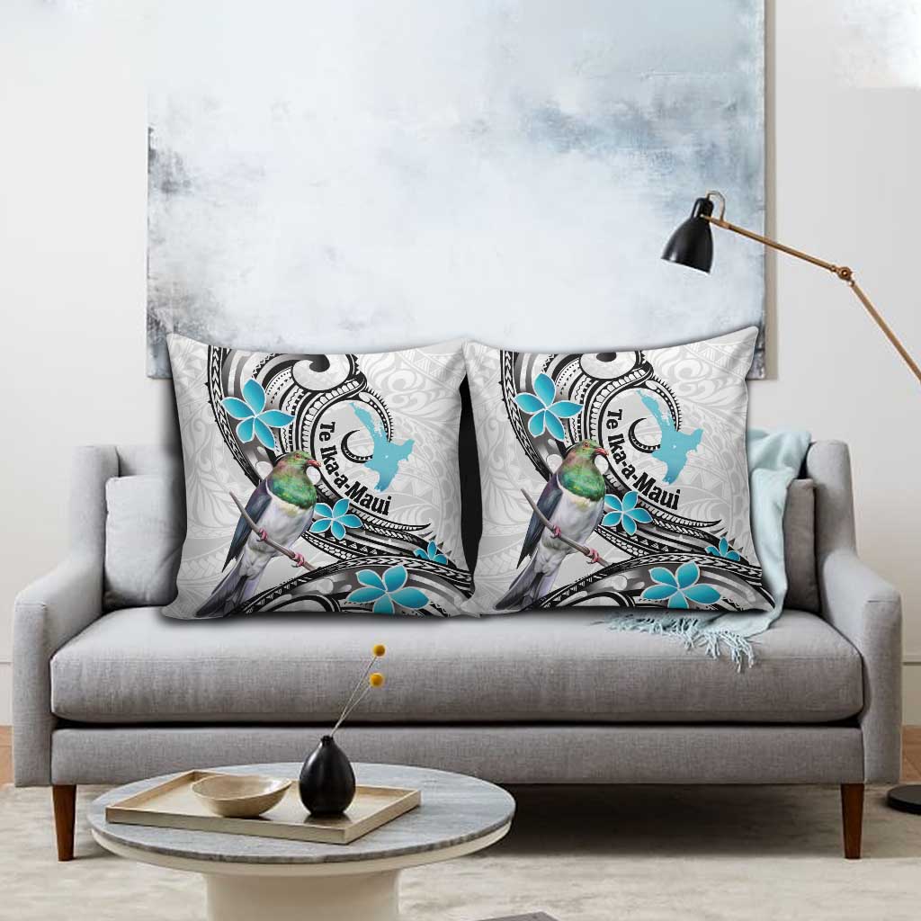 Aotearoa Te Ika-a-Maui Pillow Cover South Island Kekeru Maori Koru - Polynesian Pride