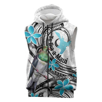Aotearoa Te Ika-a-Maui Sleeveless Zip Hoodie South Island Kekeru Maori Koru LT14