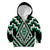 Green Aotearoa Taniko Poutama Patikitiki Kid Hoodie