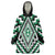 Green Aotearoa Taniko Poutama Patikitiki Wearable Blanket Hoodie