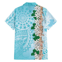 Cook Islands Tiare Maori With Conch Shell Family Matching Summer Maxi Dress and Hawaiian Shirt Pasifika Fest Polynesian Tattoo Turquoise LT14 - Polynesian Pride